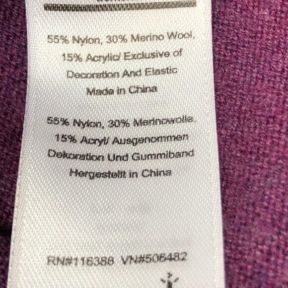 Smartwool Women's XS Shadow Pine Tunic Sweater‎ V- Neck Purple/Black Wool Blend - Picture 5 of 6